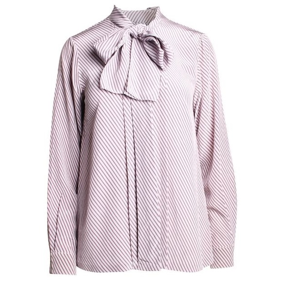 Raoul Tops - RAOUL Silk  Tie - neck blouse size 6